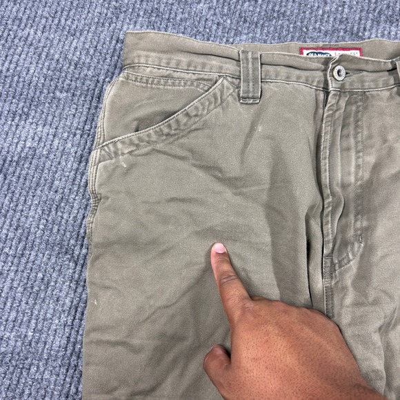 Vintage Old Navy Pants Men's 34x32 Carpenter Khaki Cotton Workwear Skater Y2K - Picture 9 of 9